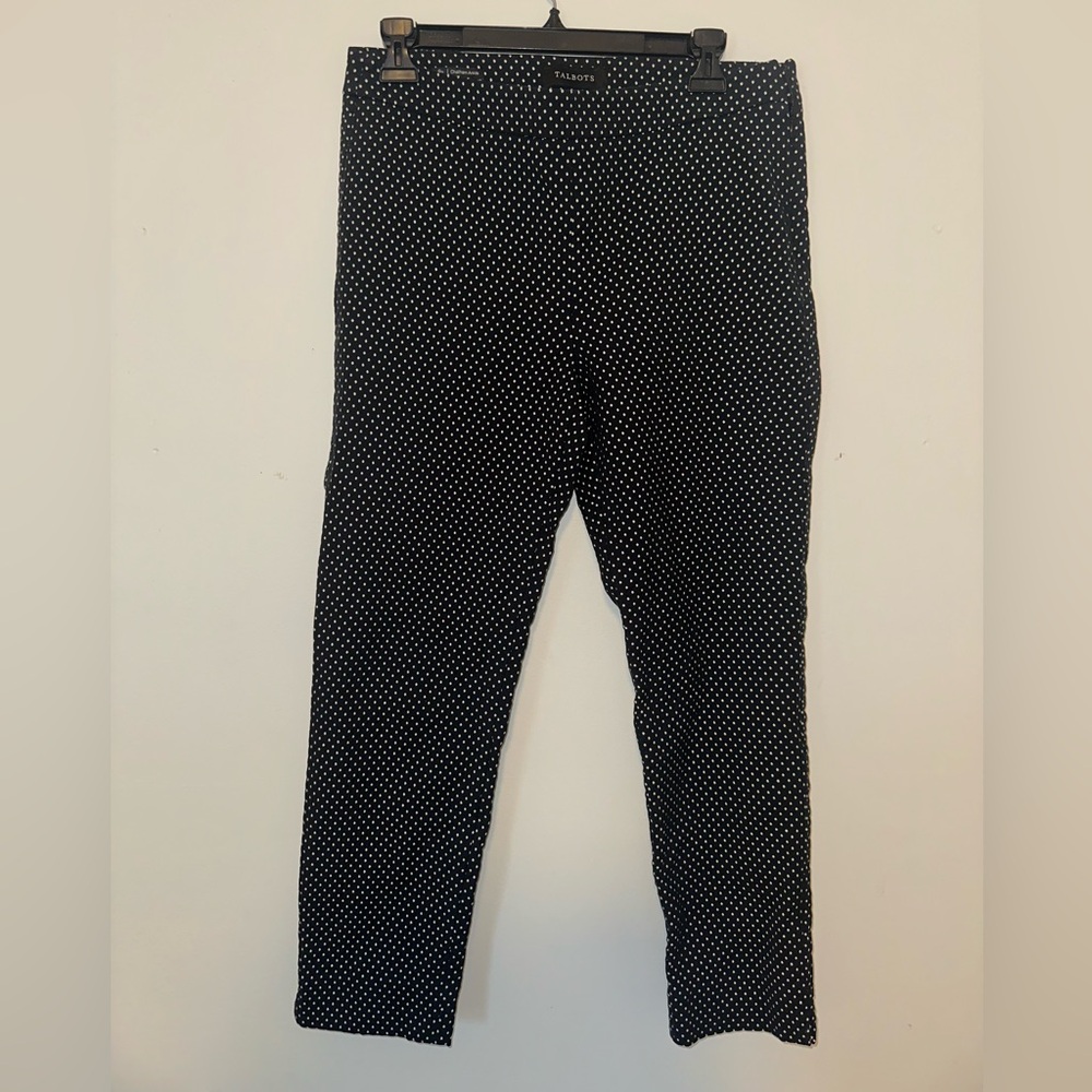 Talbots Black and White Women’s Ankle Pant size 8 Petite